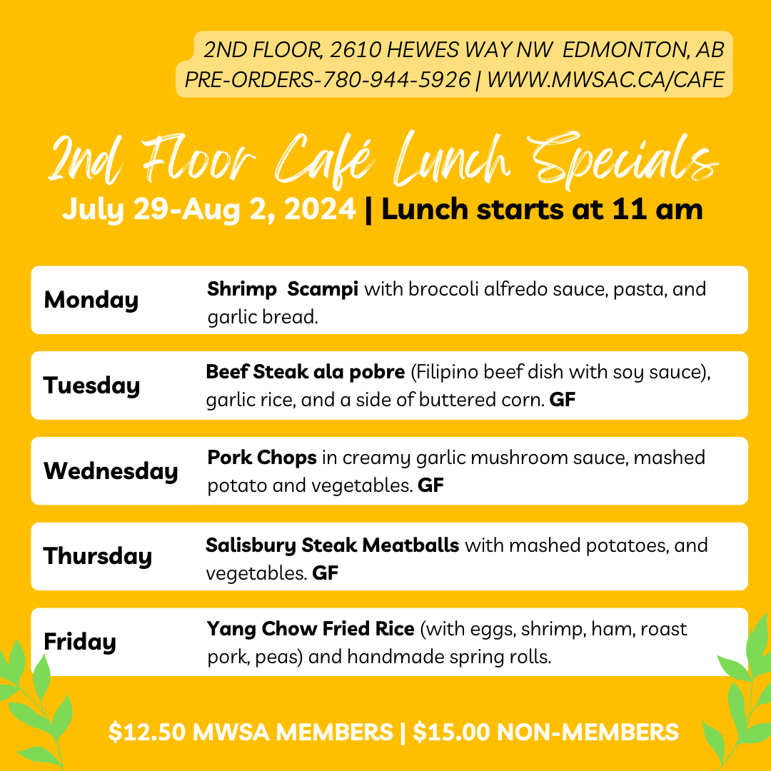 mwsa 2nd floor cafe lunch specials july29-aug 2
