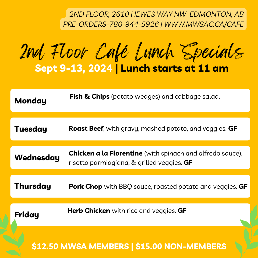 mwsa 2nd floor cafe lunch specials september 9-13 2024