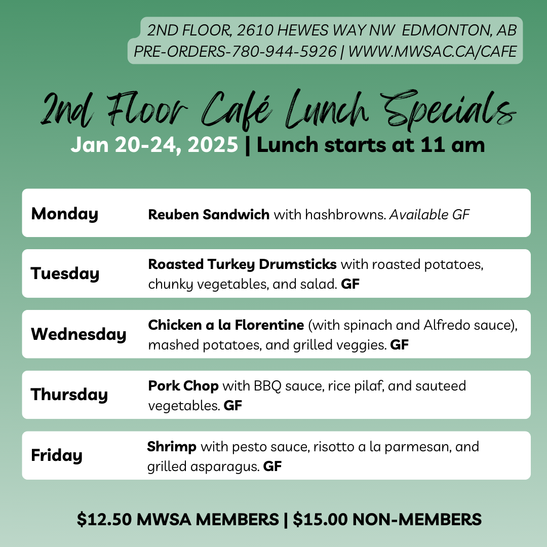 mwsa 2nd floor cafe lunch jan 20-26