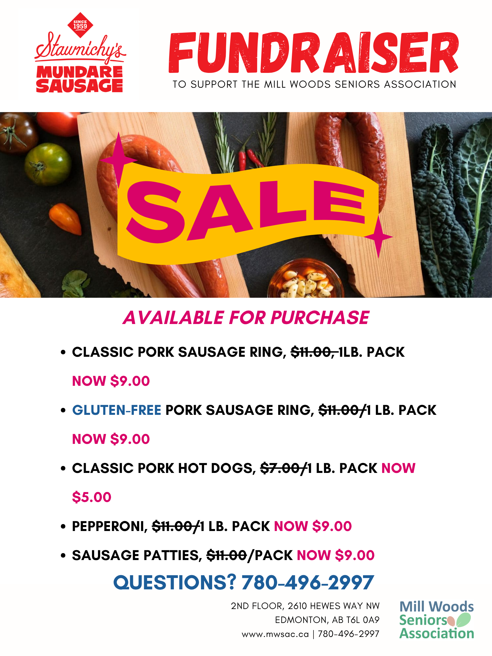 MWSA Mundare Sausage fundraiser